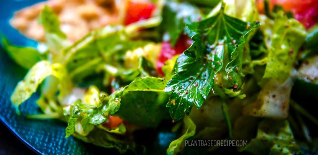 Fattoush Salad contains herbs