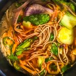 Spicy vegan noodle soup