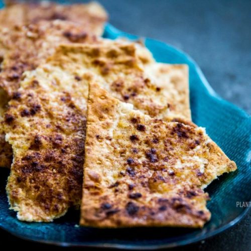 Sweet Cinnamon flatbread on a plate