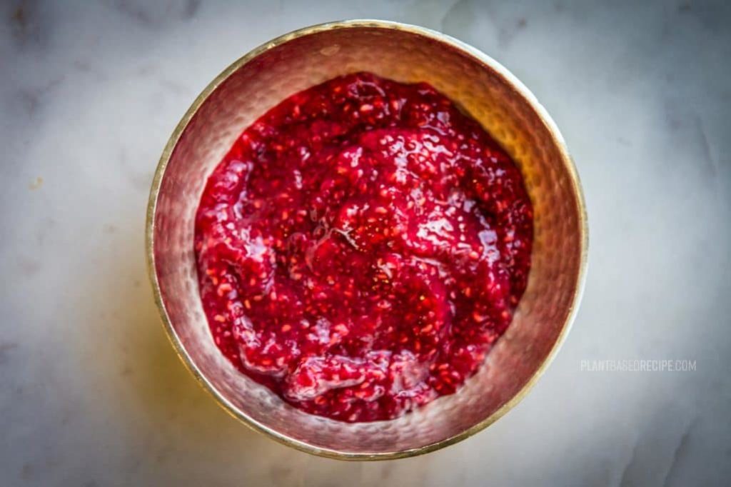 Overnight chia Raspberry jam recipe image