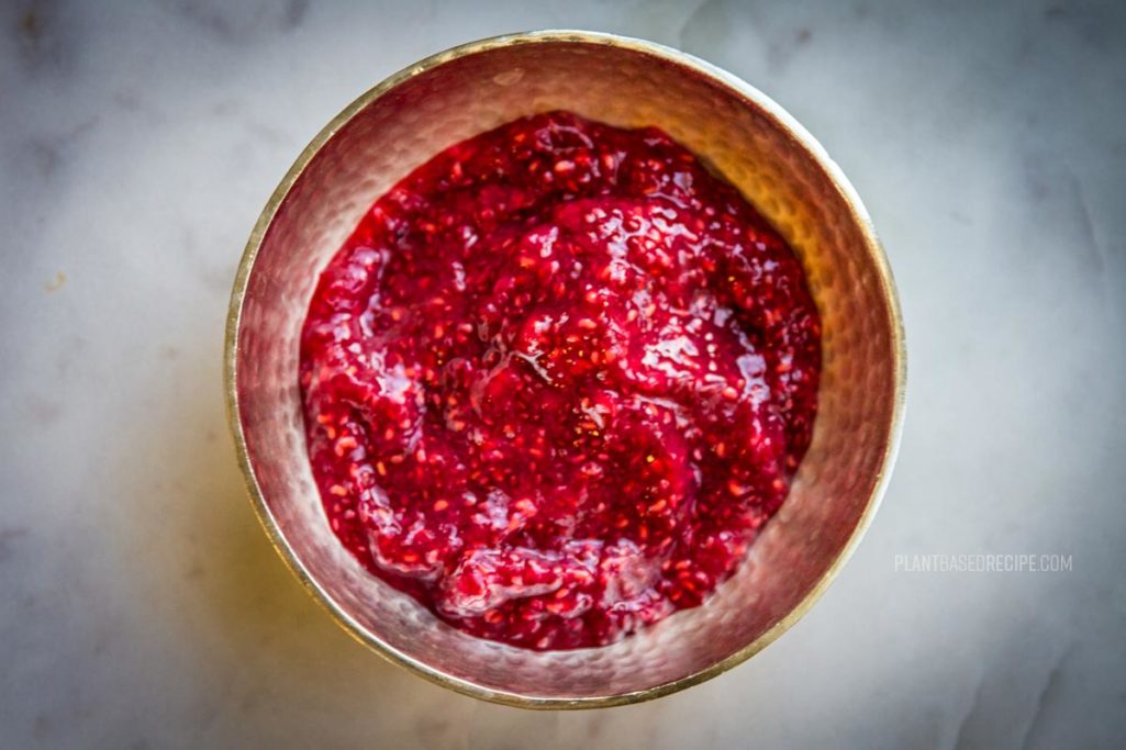 Overnight chia Raspberry jam recipe image