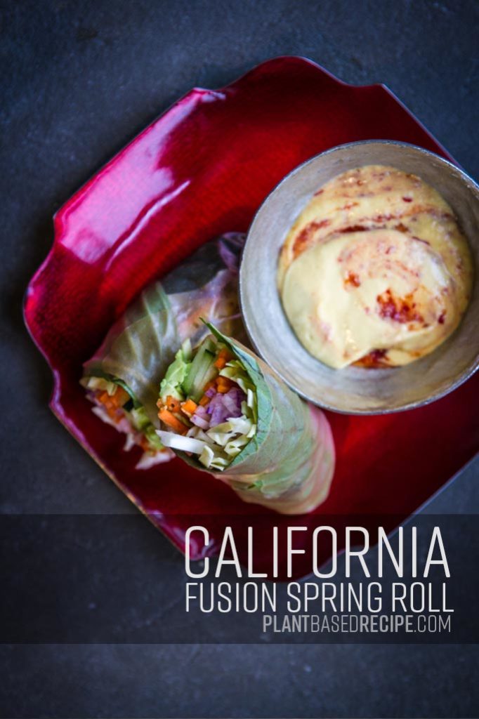 California Fusion Spring Roll pinnable image