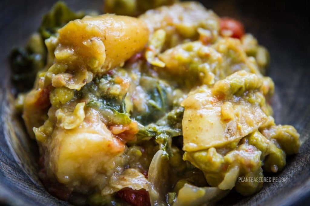 Thai green curry with potatoes