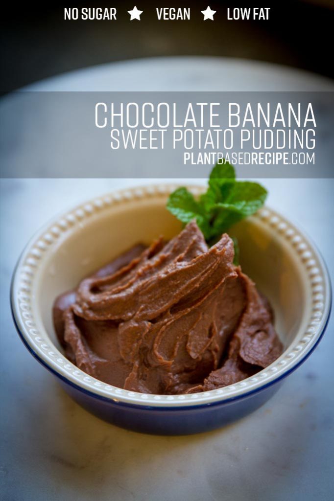 Chocolate Banana Sweet Potato Pudding