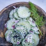 ranch and cucumber salad