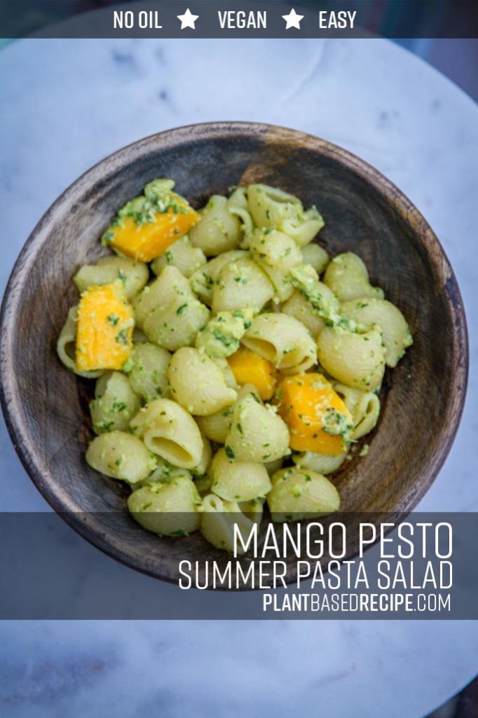 Mango Pasta Salad with Pesto