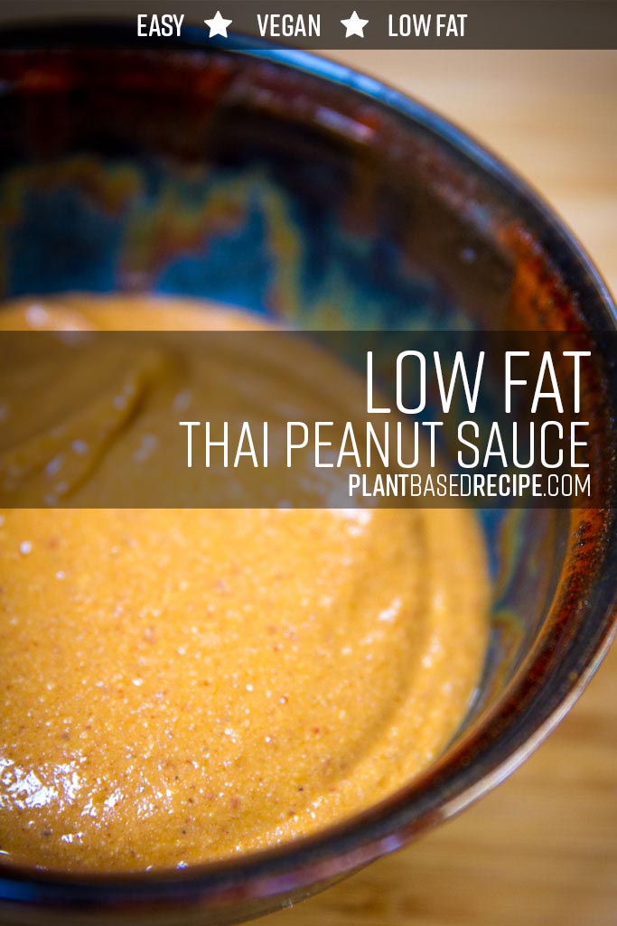 Thai peanut sauce - low fat, no oil.