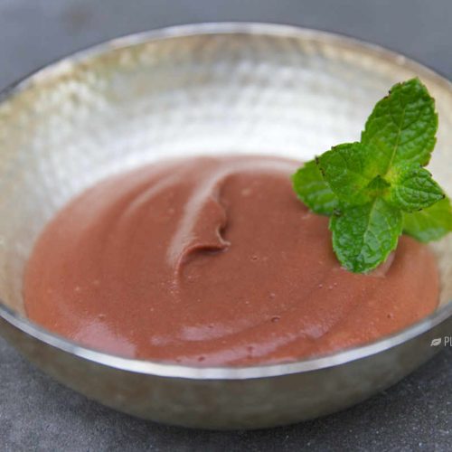 Chocolate Mint Pudding (Low fat, dairy free, soy free, nut free)