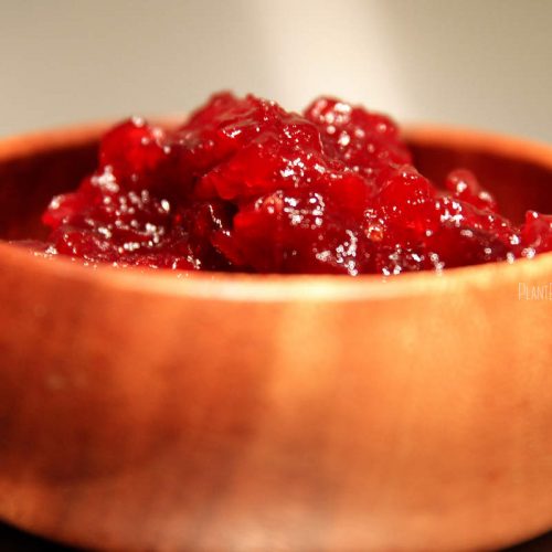 Easy zesty cranberry sauce (Vegan)