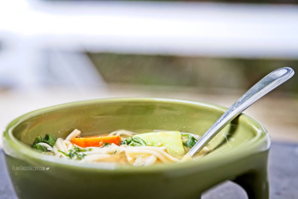 Low cost vegan noodle soup.