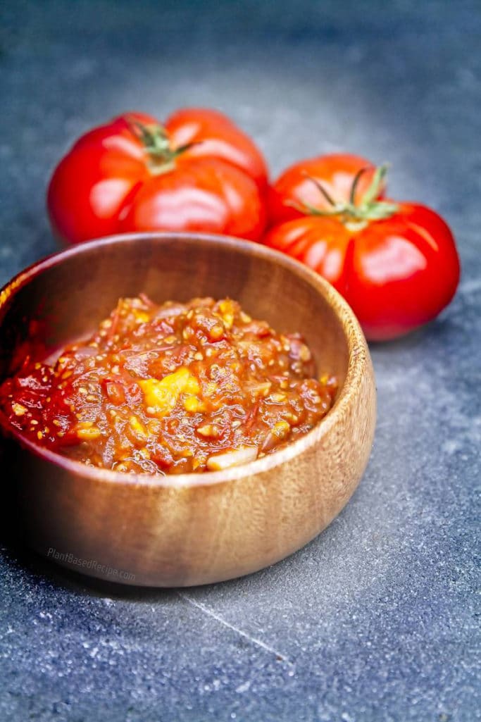 Goldenberry and chia seed tomato jam recipe