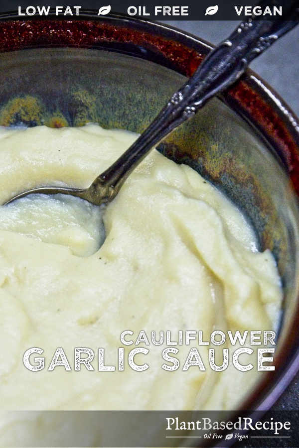 Easy to make cauliflower sauce that's like alfredo! Use it with pasta, vegetables, and more.