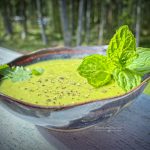 Lime Cilantro Mint oil-free vegan salad dressing