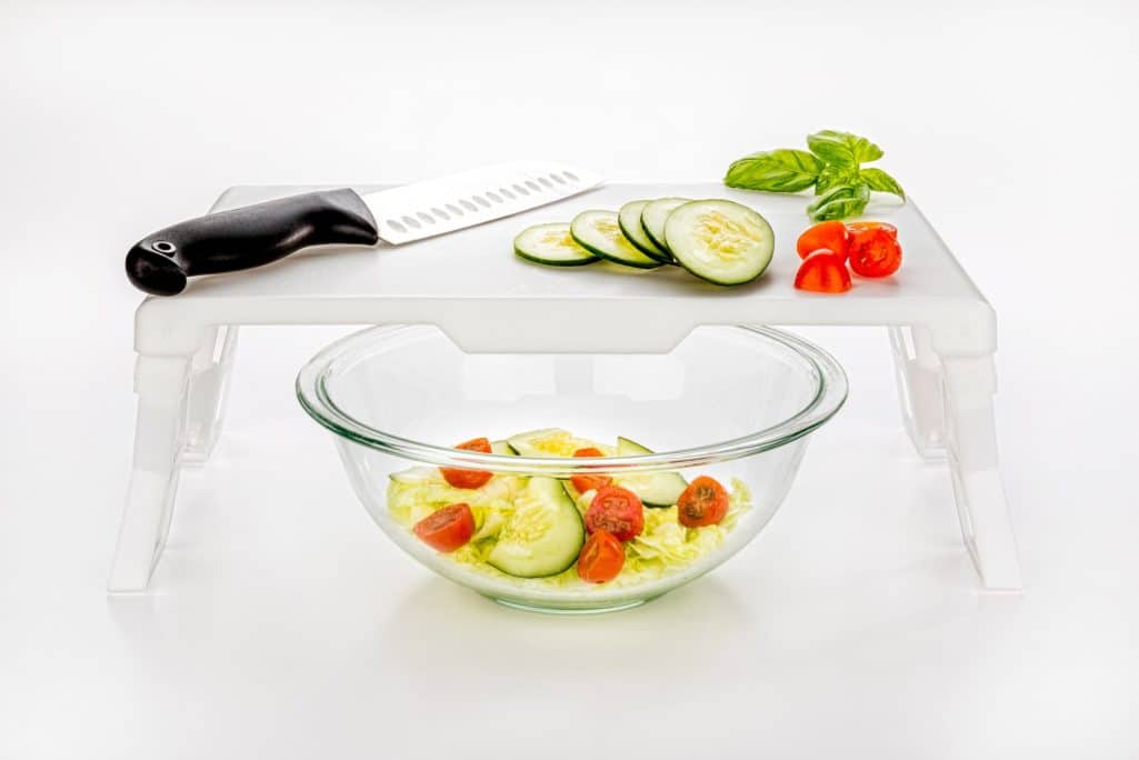 Vegan Ginger Orange Farro, Bean & Vegetable Meal Salad recipe (using Chop Above cutting board!)